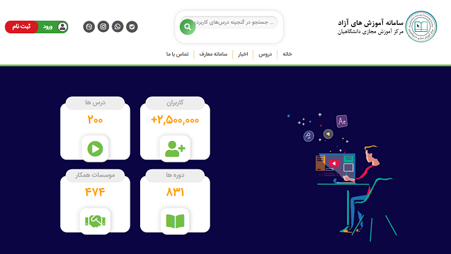 ورود به سایت نهاد دانشجویی ecnahad.ir 12 نهاد دانشجویی ورود