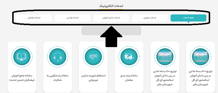 سایت آموزش و پرورش استان همدان hamedan.medu.gov.ir 15 خدمات الکترونیک سایت آموزش و پرورش استان همدان