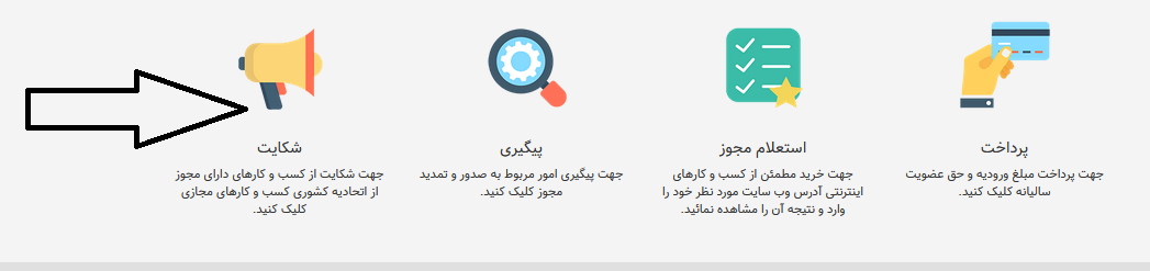 سامانه اتحادیه کشوری کسب و کارهای مجازی ecunion.ir 15 گزینه شکایت از کسب و کارهای مجازی متخلف