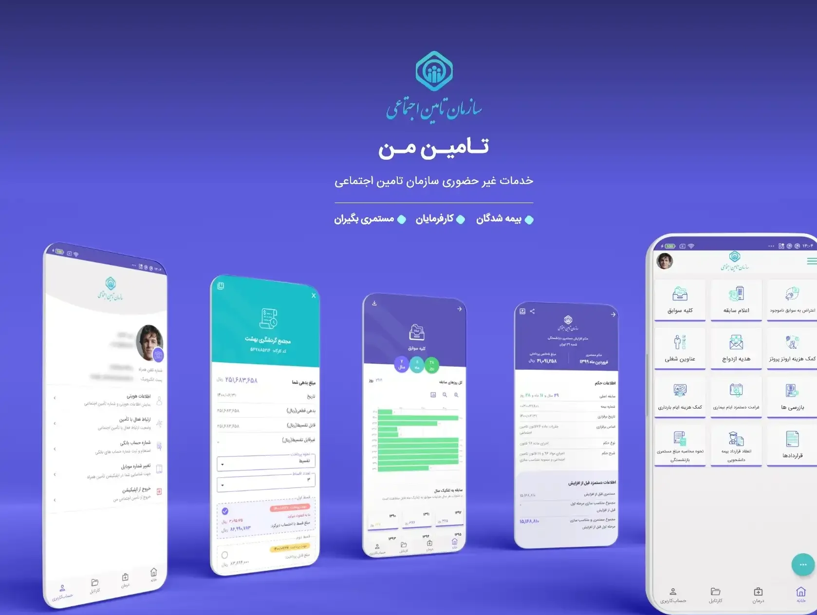 ورود به سامانه تامین اجتماعی tamin.ir