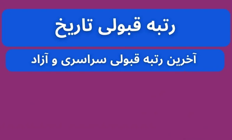 آخرین رتبه قبولی کنکور سراسری انسانی