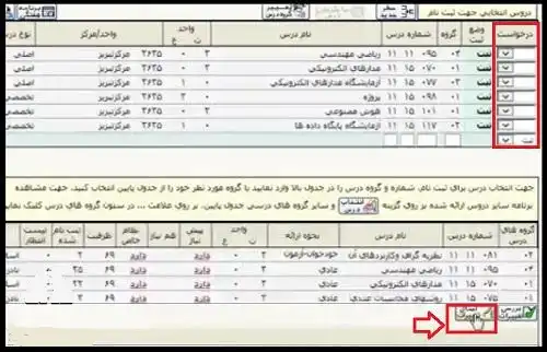 حذف و اضافه دانشگاه پیام نور