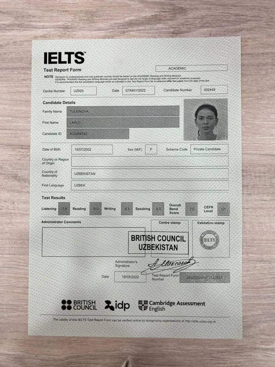 نمونه کارنامه آیلتس 13 نمونه کارنامه آیلتس