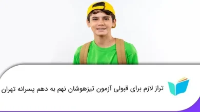 تراز لازم برای قبولی در تیزهوشان نهم ۱۴۰۴ 11 تراز لازم برای قبولی در تیزهوشان نهم ۱۴۰۴