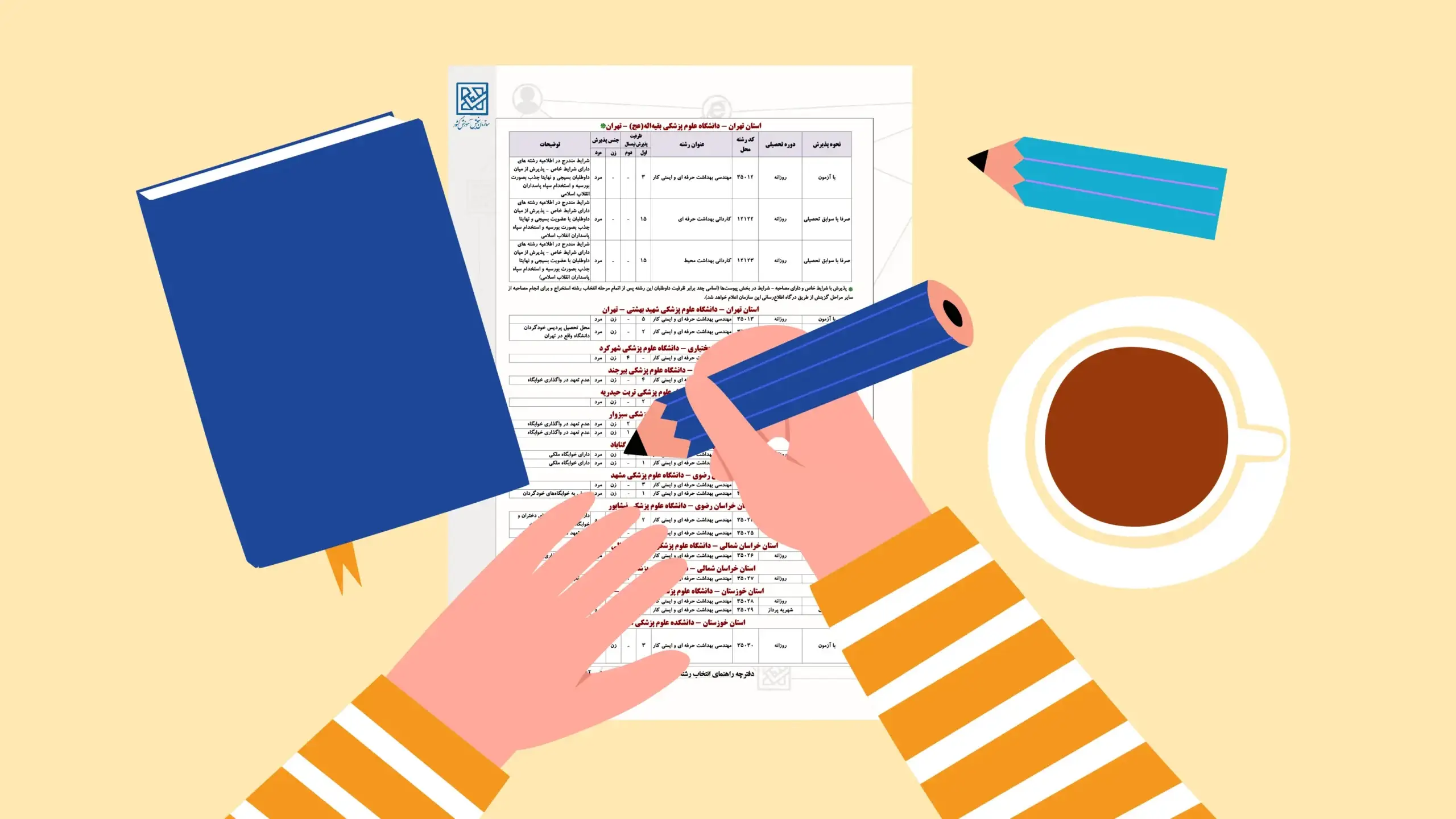 انتخاب رشته تضمینی کنکور ۱۴۰۴