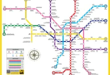 نقشه مترو ایستگاه دانشگاه شریف